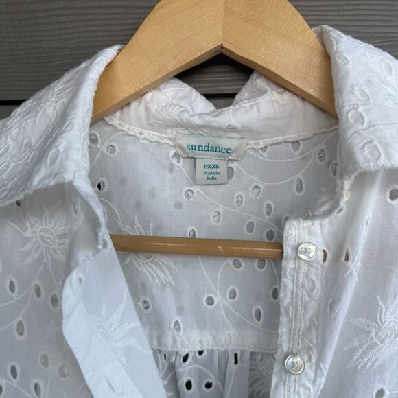 Sundance Celeste white eyelet blouse - Picture 3 of 7